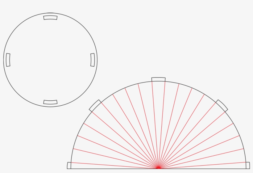 Pattern For Cutting A Cone On The Epilog Laser Cutter - Time 8.20, transparent png
