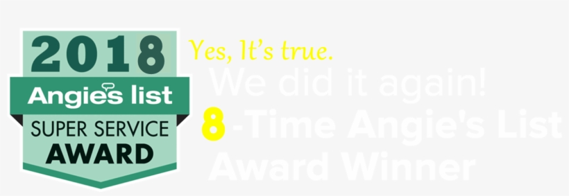 Angie's List Award Winner - Sign, transparent png