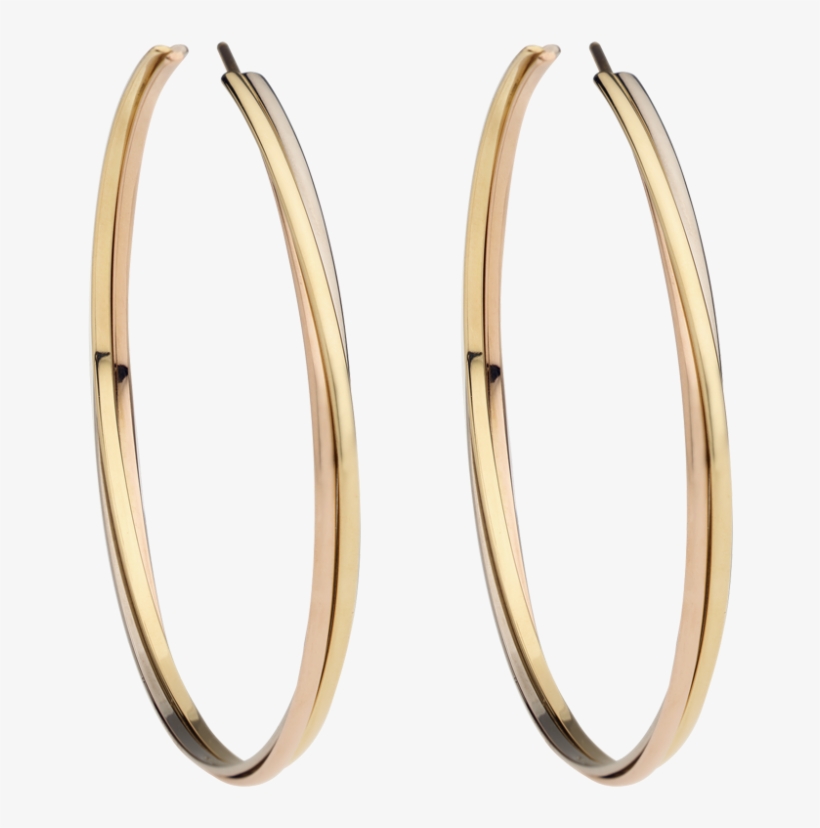 Round Gold Earring - Bangle, transparent png