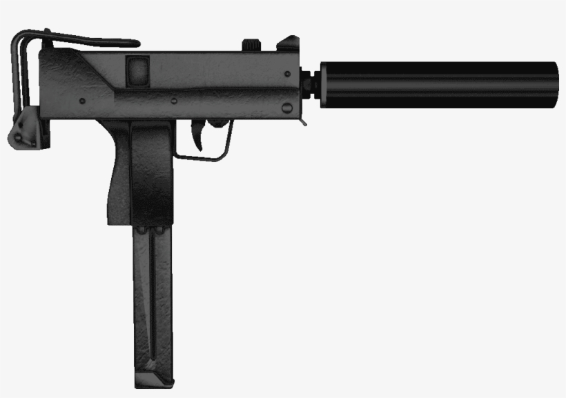 Vector Free Library Chopper Choppa Gif Clipart , Png - Micro Uzi With Suppressor, transparent png