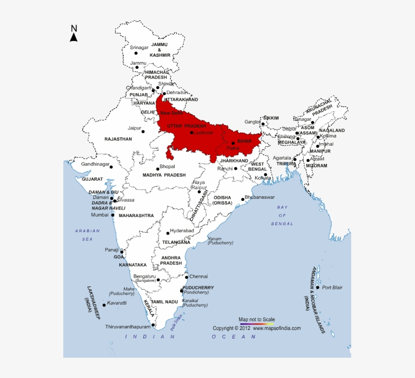 How United States Population Fits Into India - Uttar Pradesh India, transparent png