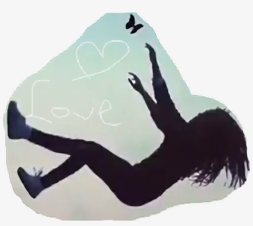 Love Loveyou Fallen Angel Butterfly Heart - Illustration, transparent png