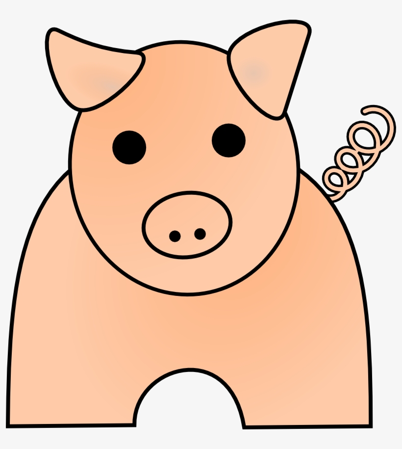 There Are 11 Animals In The Paddock, Some Of Them Pigs - Pig Clip Art, transparent png