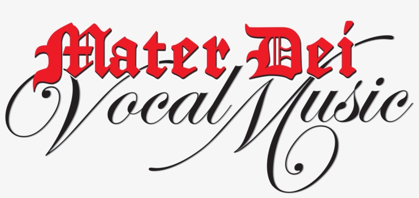 Mater Dei Vocal Music - Calligraphy, transparent png