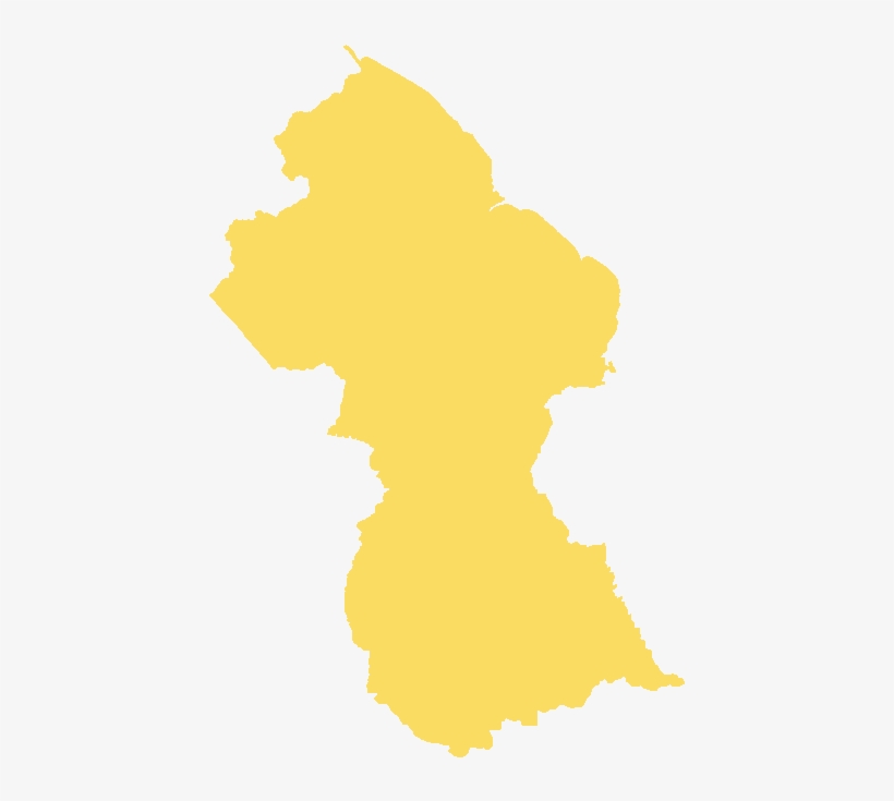 Map Of Guyana, Ten Regions - Map Of Guyana Showing, transparent png