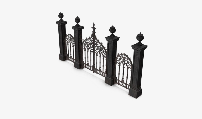 Cemetery Gates Png Free Download - Baluster, transparent png
