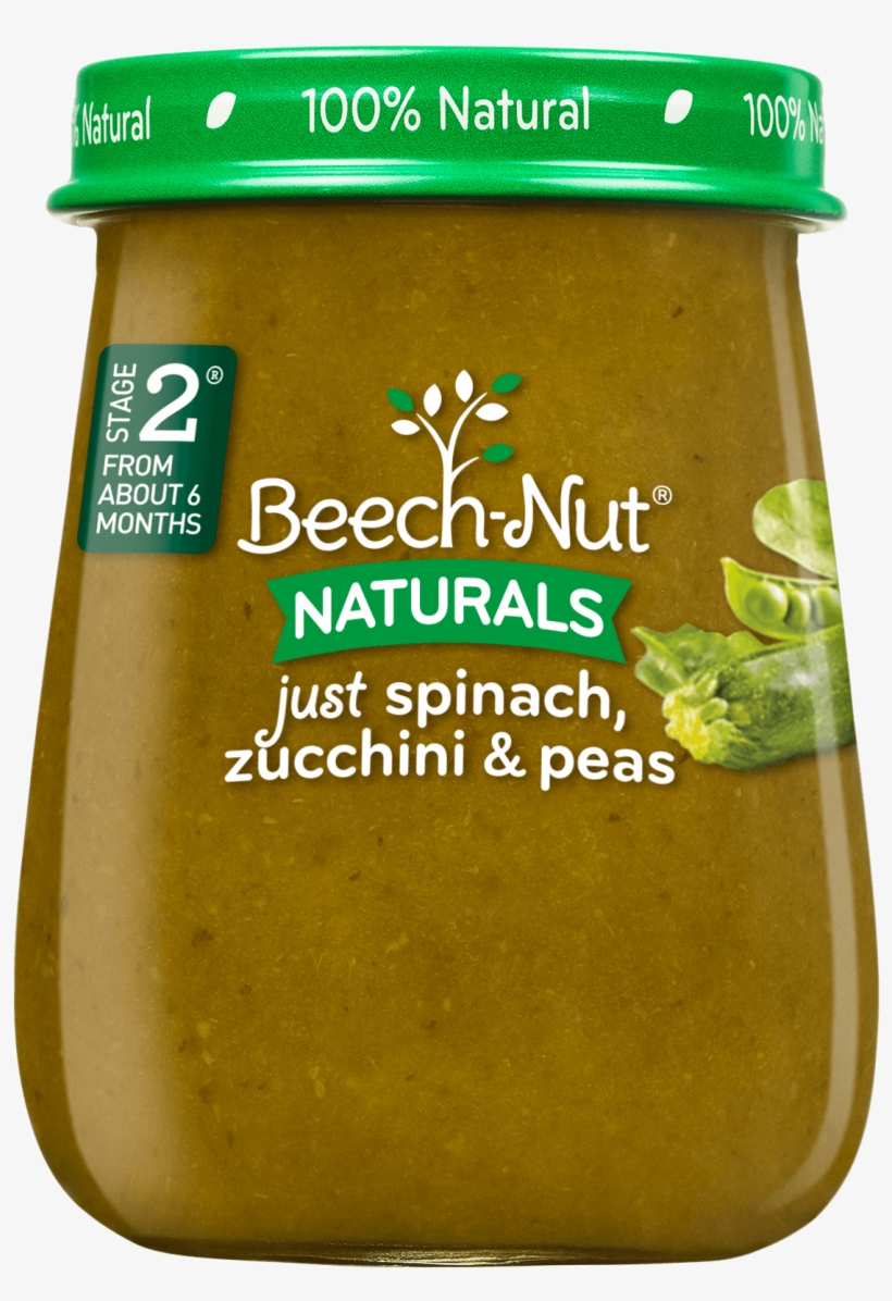 Naturals Just Spinach, Zucchini & Peas Jar - Beech Nut Naturals Just Green Beans, transparent png