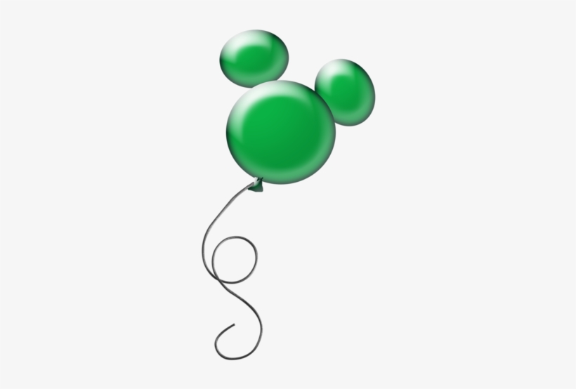 Mickeyballoongreen, transparent png