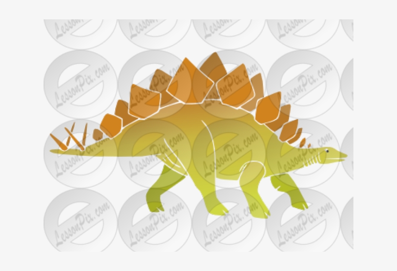 Stegosaurus Clipart Yellow - Illustration, transparent png