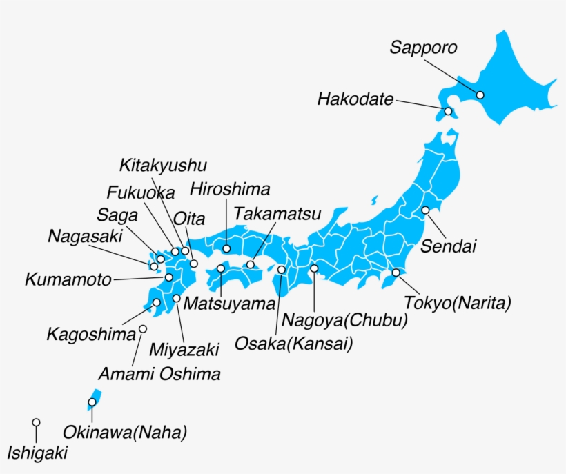 Japan Map, transparent png