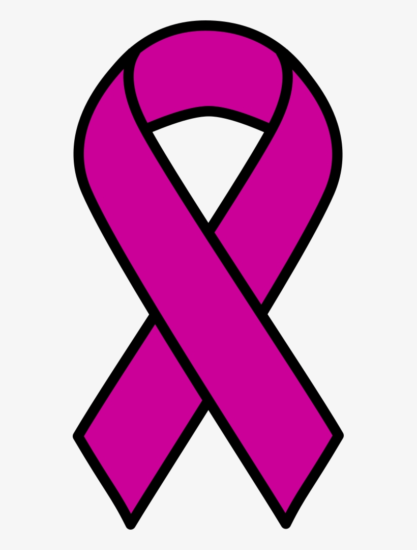 Purple Cancer Ribbon - Blue Cancer Ribbon Png, transparent png