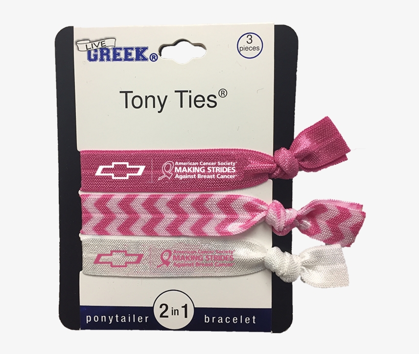 Breast Cancer Awareness Hair Ties - Chain, transparent png