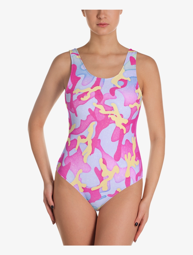 Camo Rave Swimsuit Dustrial - Bathing Suits That Say Vegan, transparent png