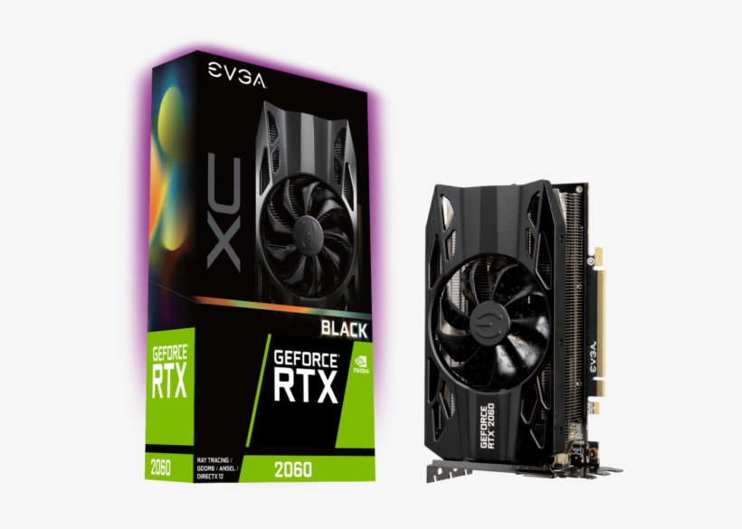 Buy Evga Geforce Rtx 2060 Xc Black Edition Gaming 6gb - Evga Geforce Rtx 2060, transparent png