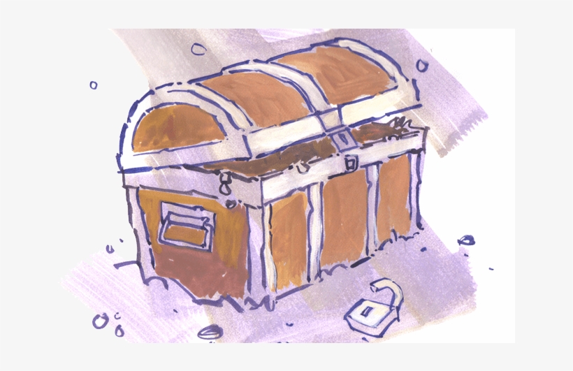 Treasure Chest - Sketch, transparent png