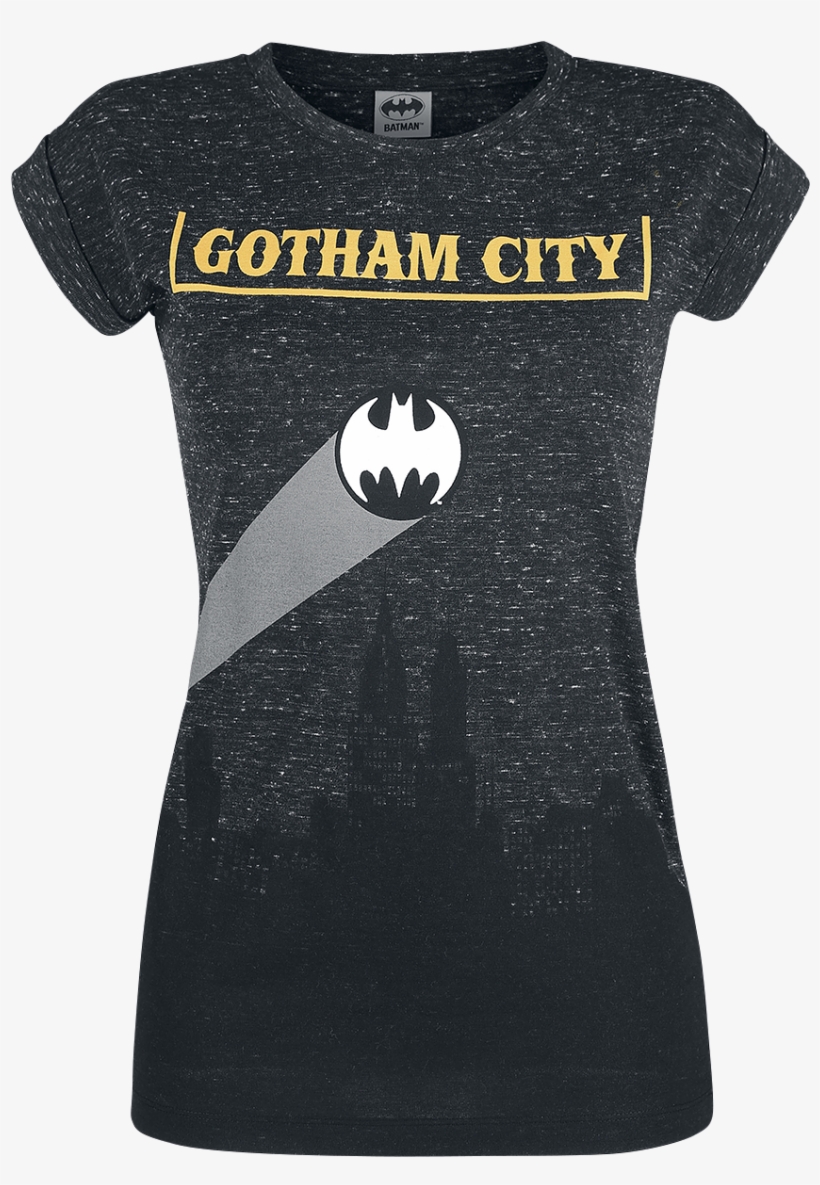 Null Gotham City Mottled Dark Grey T-shirt 367114 Hrtokkh - Batman, transparent png