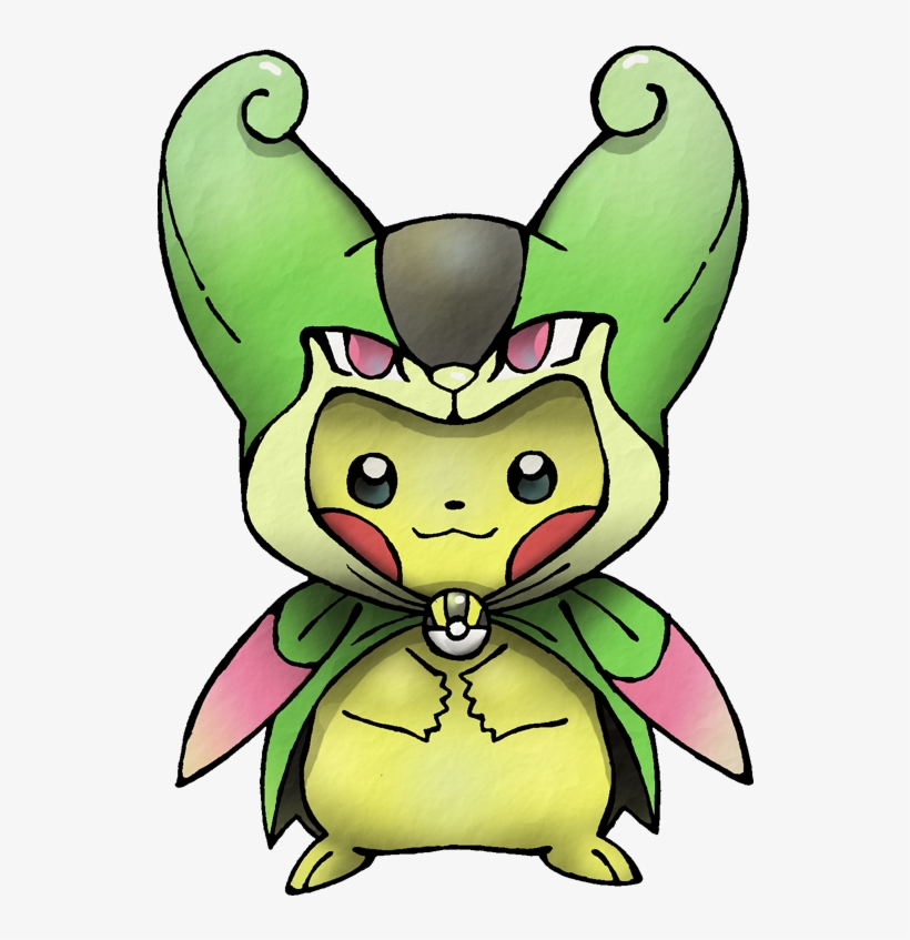 Virizion Cape Pikachu - Cartoon, transparent png