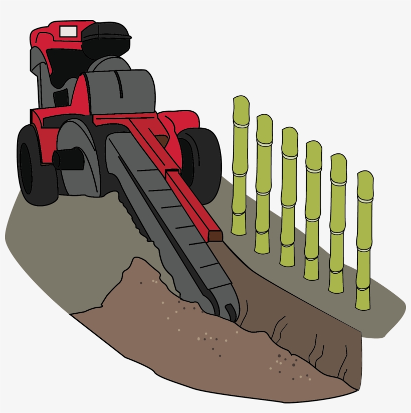 Dig Trench By Machinerenting A Trencher Will Make The - Illustration, transparent png