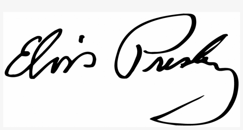 Handtekening Elvis Presley - Elvis Presley Decal, transparent png