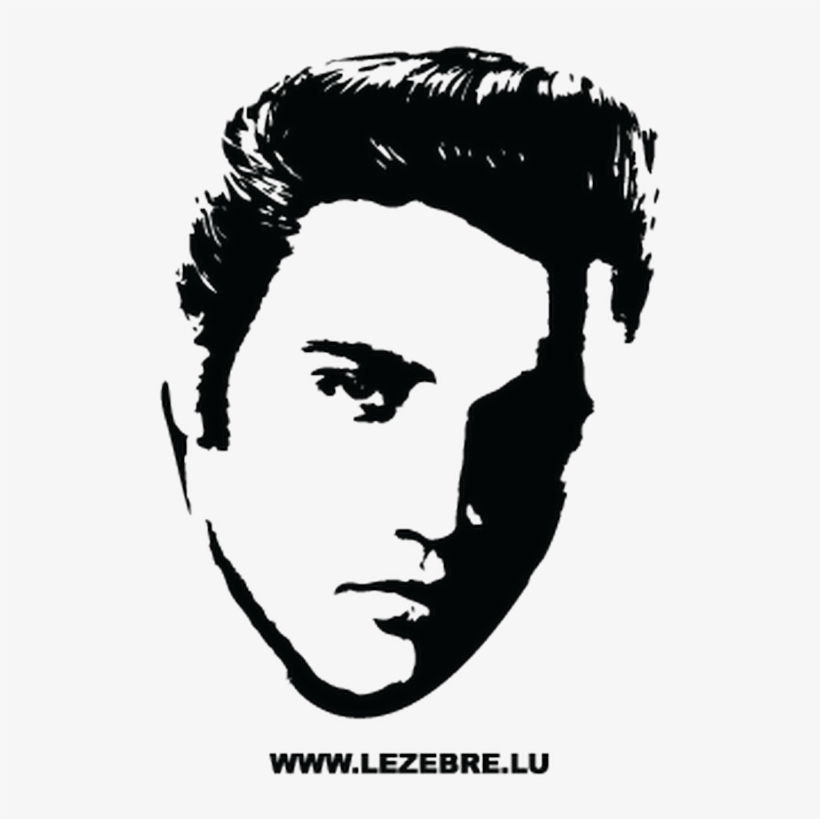 Sticker Elvis Presley 2 - Elvis Presley Sticker, transparent png