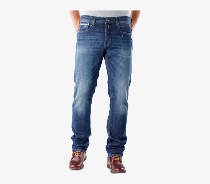 Replay Grover Jeans Straight Used Denim Blue - Carhartt Men's Relaxed Fit Straight Leg Flannel Lined, transparent png