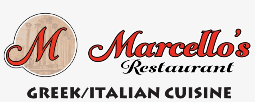Marcellos Restaurant Logo Final-2018f - Calligraphy, transparent png