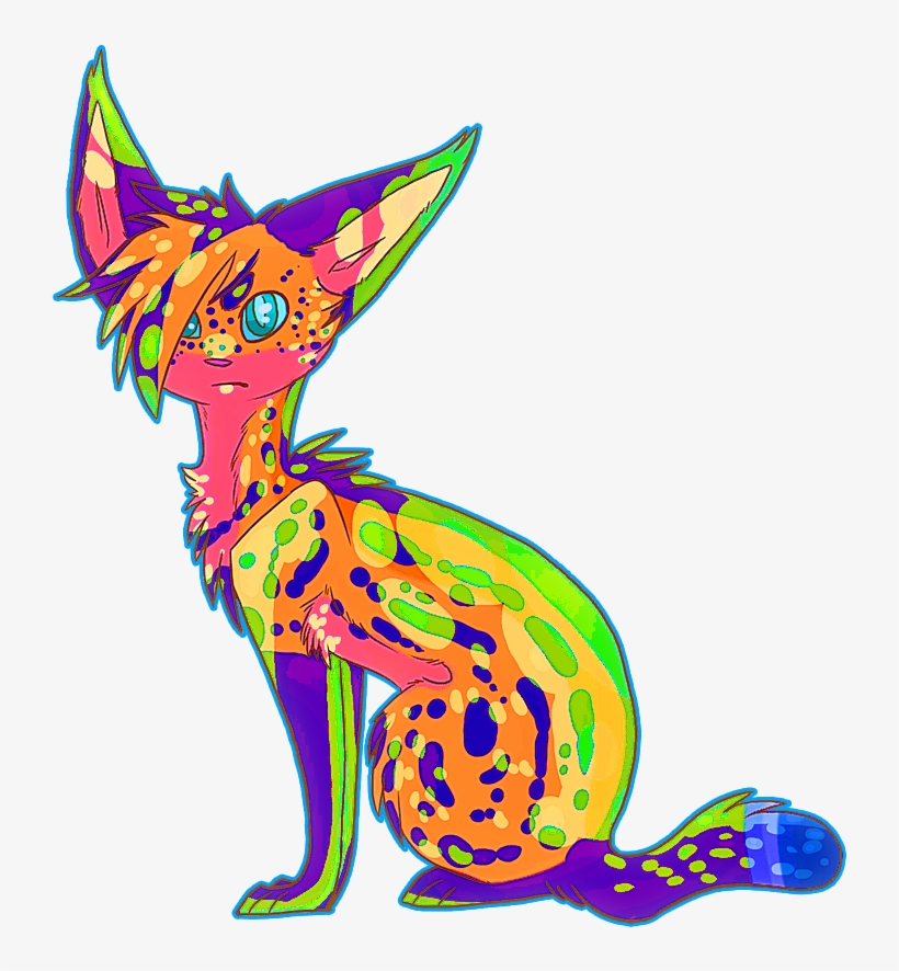 Serval Serval - Latios - Illustration, transparent png