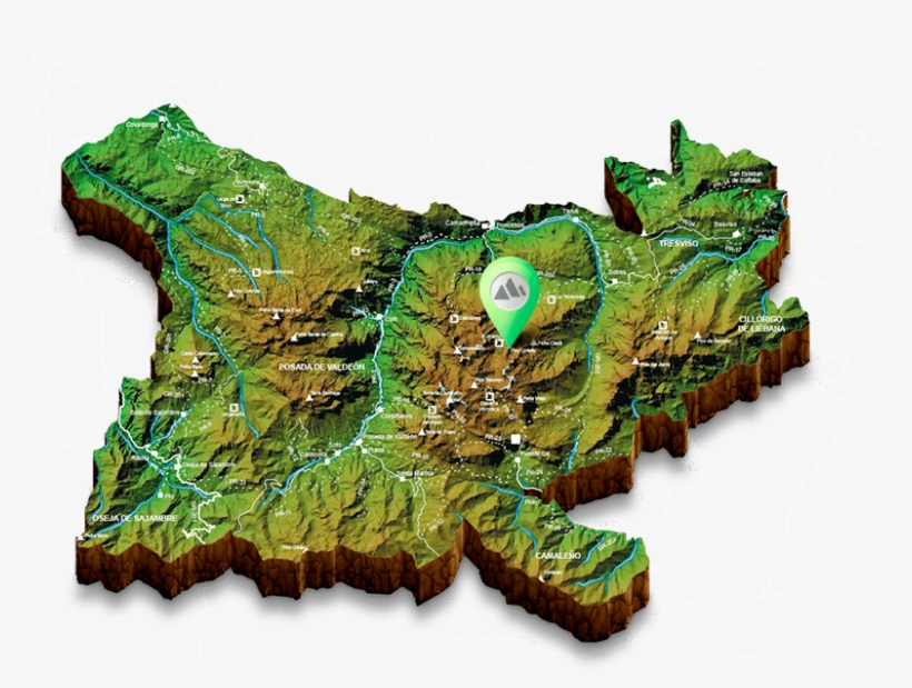 Picos De Europa Map - Mapa De Picos De Europa, transparent png