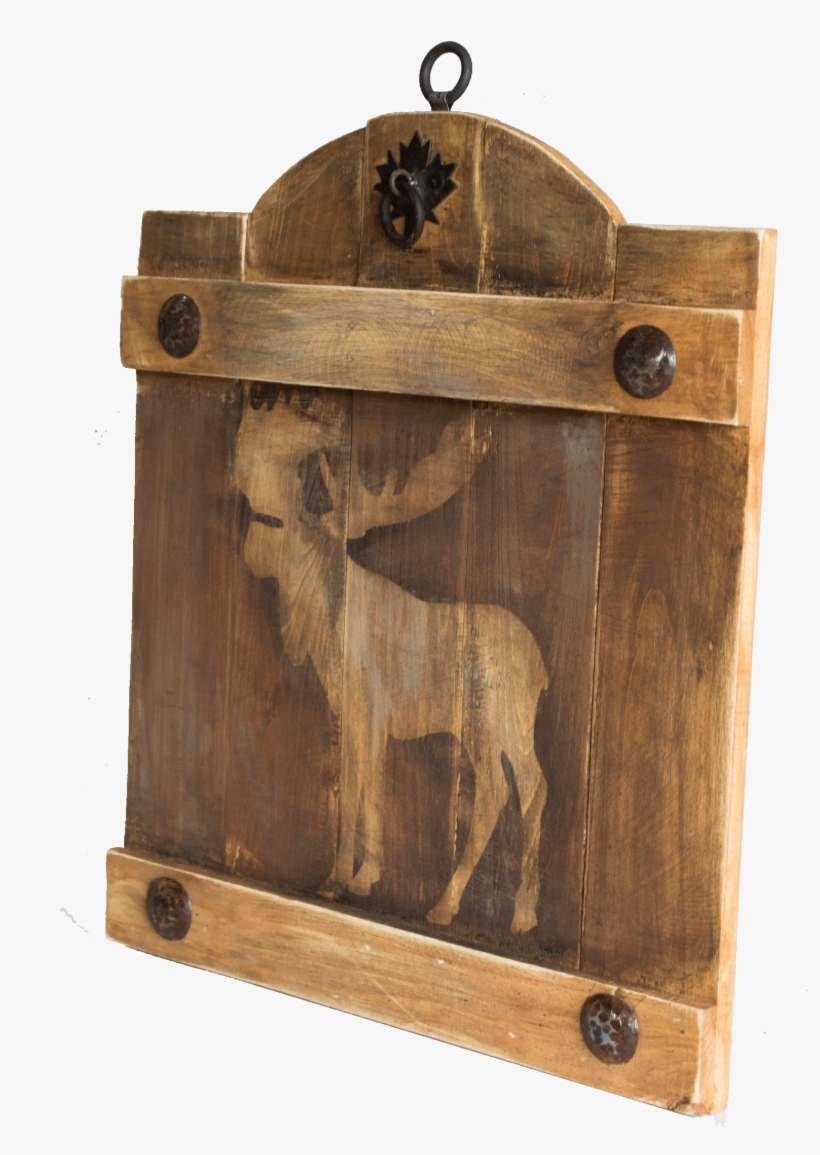 Wooden Wall Fence With A Deer Sign - Plywood, transparent png