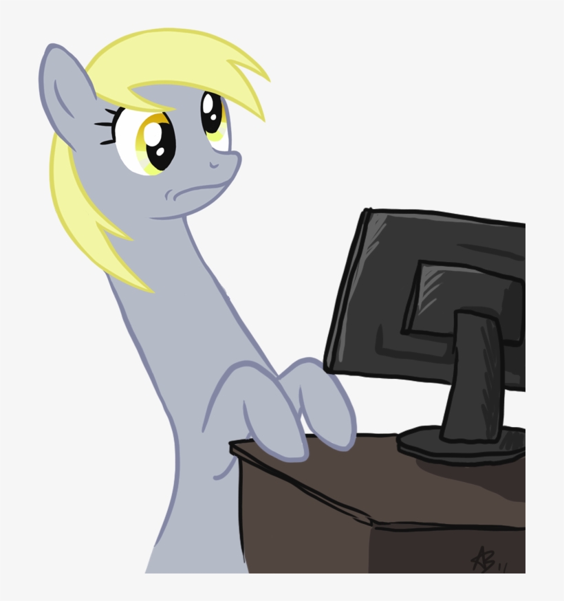 86658 Safe Derpyhooves Meme Computer Ar - Pony Long Neck Meme, transparent png