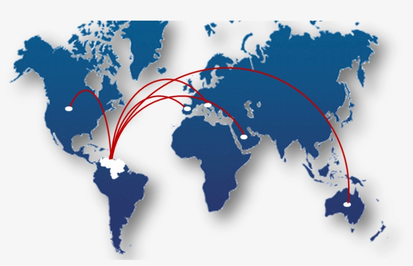 Estos Son Los Datos Más Recientes Acerca De Los Venezolanos - World Map, transparent png