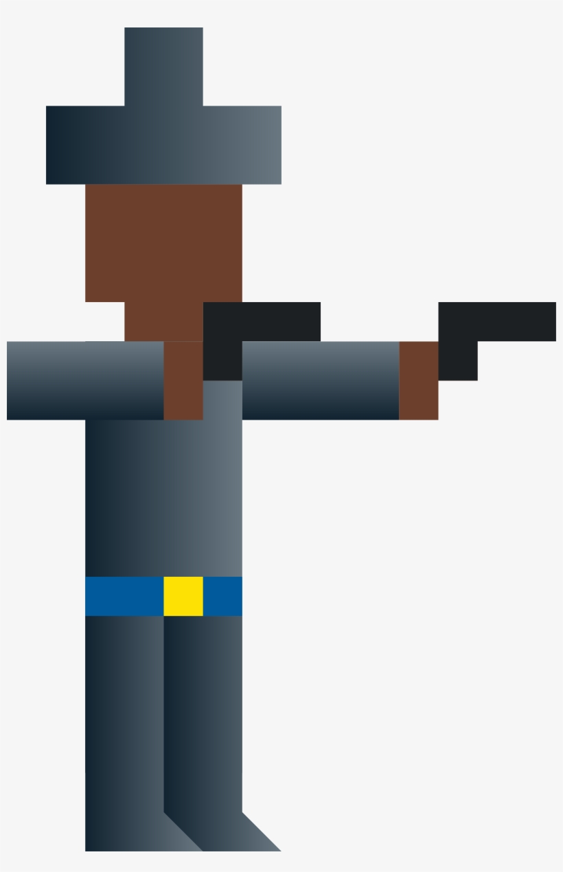 This Free Icons Png Design Of Cowboy Dual-wielding, transparent png