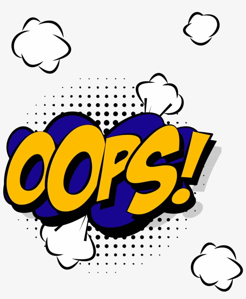 Oops Blue Gold - Halftone Vector, transparent png