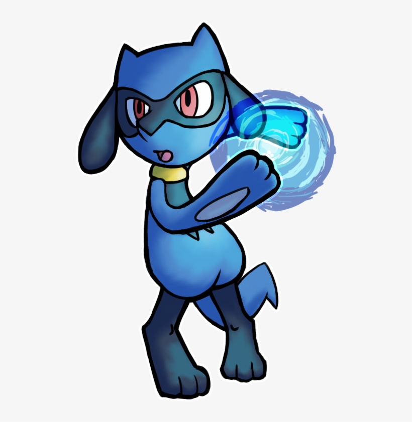 Riolu Something I Finished Up Tonight - Cartoon, transparent png