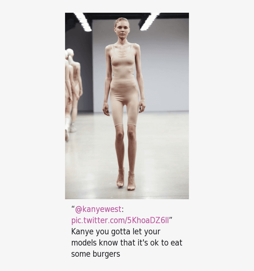 Kanye, Models, And Eating - Standing, transparent png