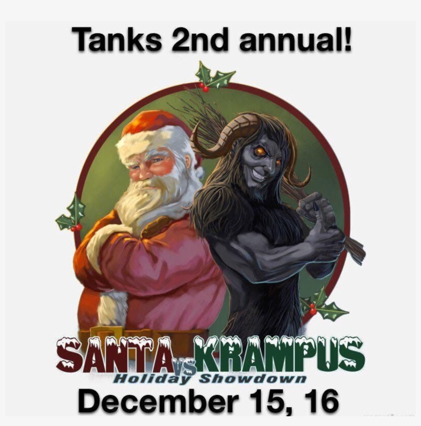 Krampus Vs Kringle - Schild Warenannahme, transparent png