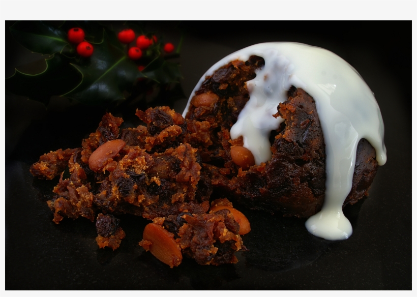 Christmas Pudding Masterclass - Christmas Food Black Background, transparent png