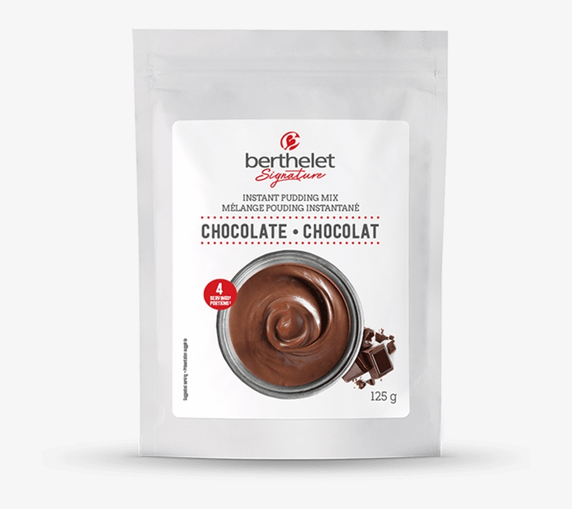 Chocolate Instant Pudding - Berthelet, transparent png