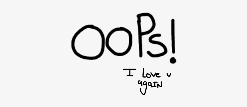 Oops Sticker - Line Art, transparent png