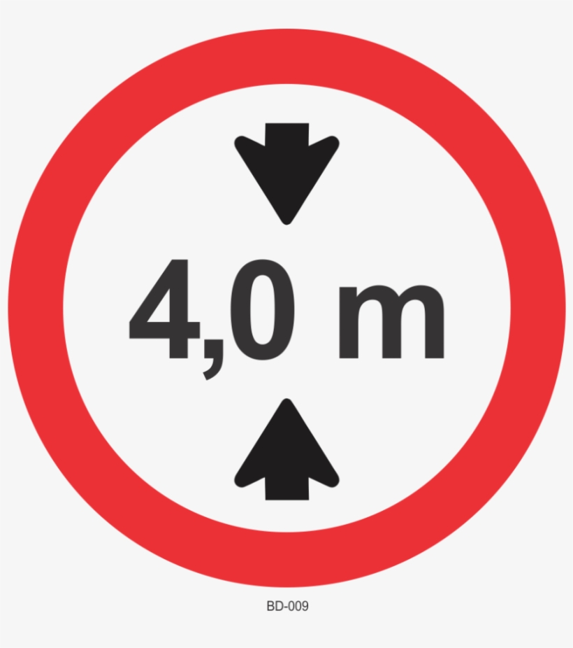 Placa De Regulamentação Altura Máxima Permitida - Placa De Altura Máxima Permitida, transparent png