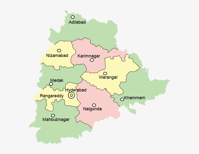 State Map Of Telangana - Telangana Assembly Election 2018, transparent png