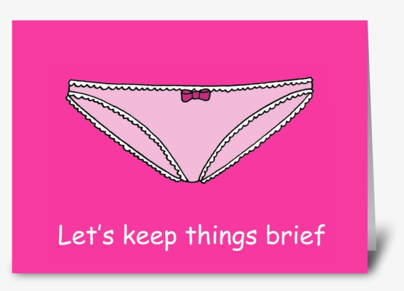 Blank Not Card, Fun Panties Cartoon - Panties, transparent png