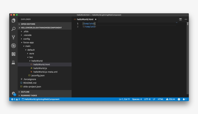 Lightning Web Component File Hierarchy In Visual Studio - Azure Sign In Visual Studio Code, transparent png