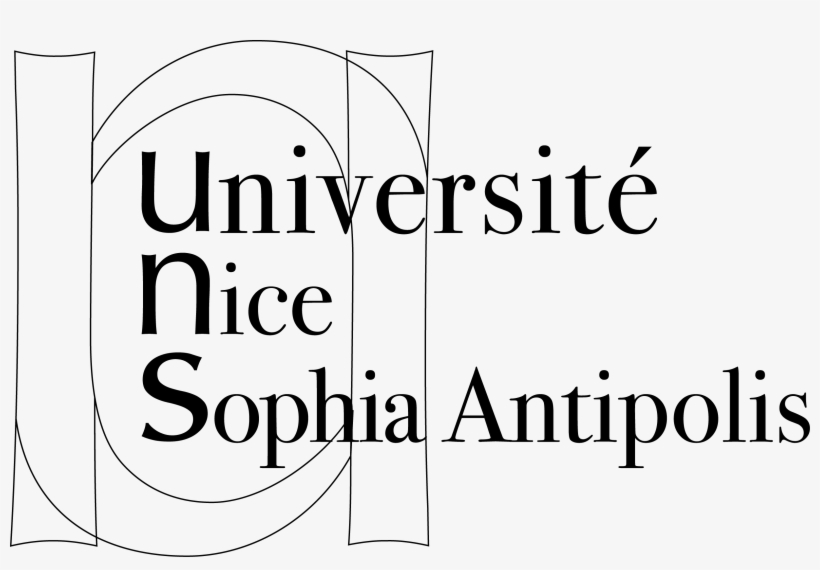 Logotype Mode Trait Noir Pour Vos Documents Imprimés - University Of Nice Sophia Antipolis, transparent png