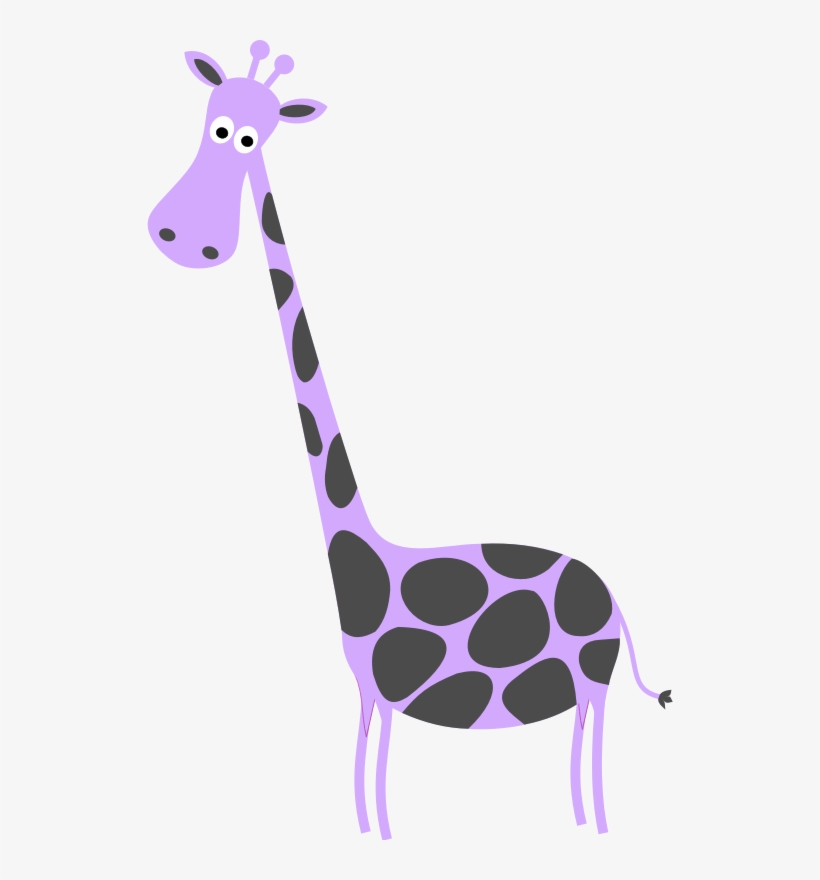 Giraffe Sympa In Lavender & Gray - Quotes About Smile Funny, transparent png