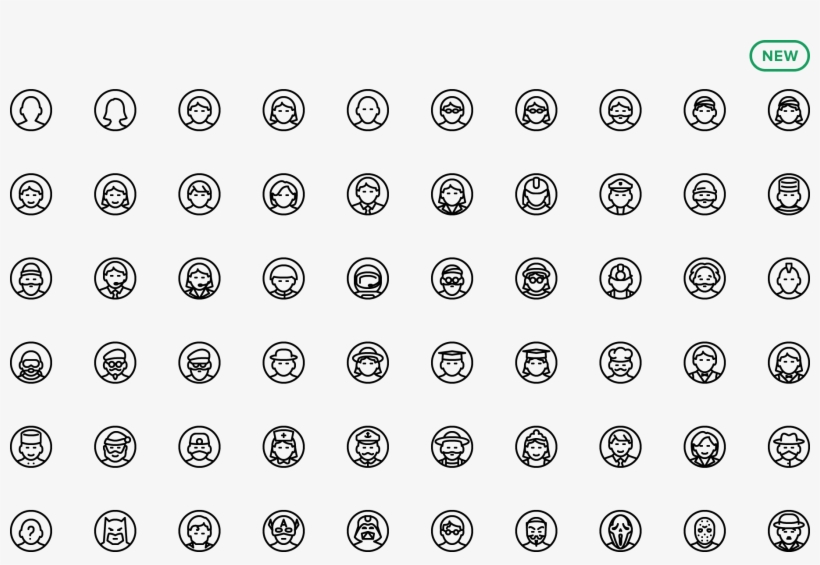 Icon Avatars - Avatar Line Icon, transparent png