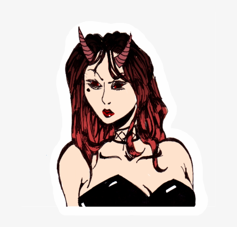 Succubus Sticker - Illustration, transparent png