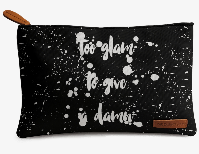 Dailyobjects Too Glam To Give A Damn Silver Carry-all - Coin Purse, transparent png