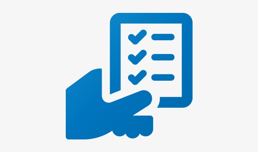 Icon-checklist - Electric Blue, transparent png