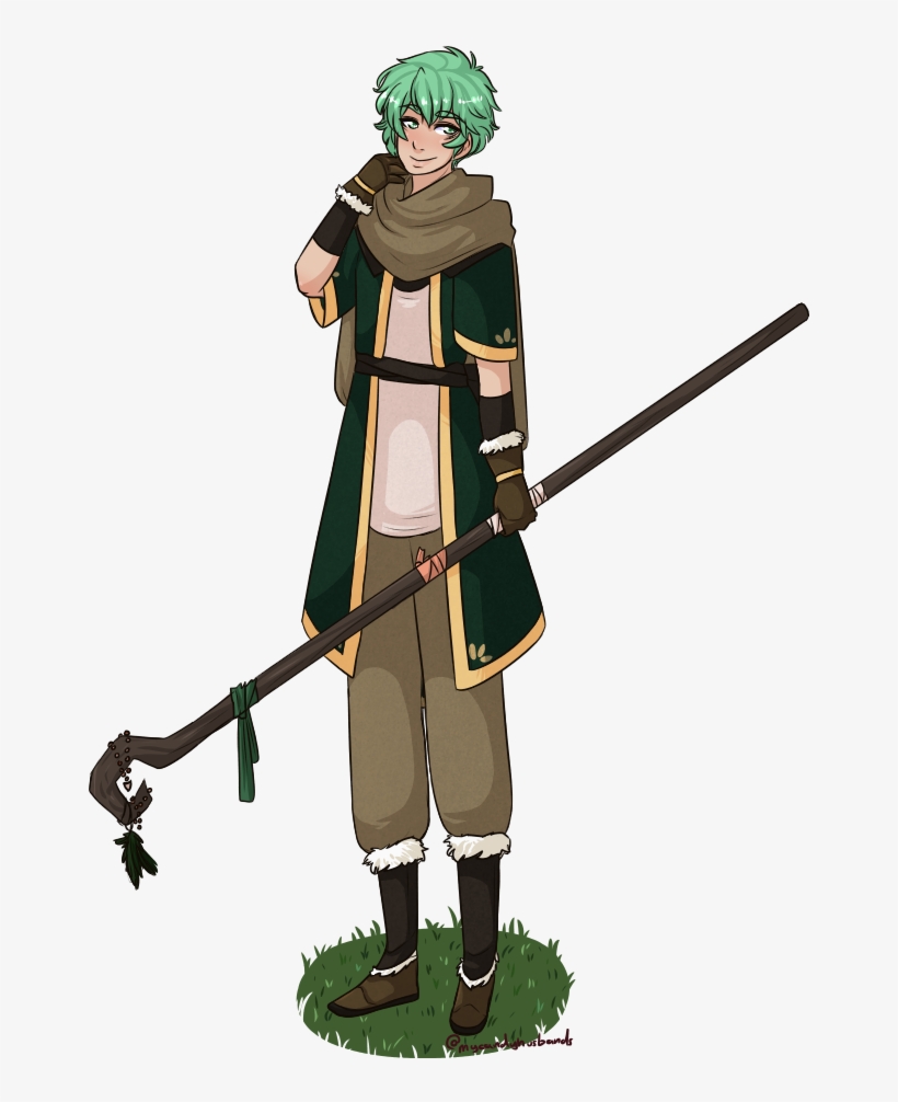 Druid Jade Ive Never Drawn A Druid Before, And He - Anime Druid, transparent png